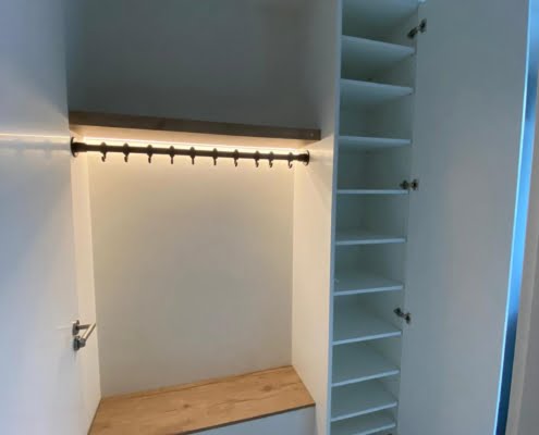 verlichting in kast in de hal verlichting onder kapstok in de hal
