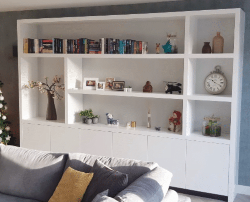 Maatwerk wandkast kostenbesparend