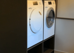 Wasmachine in maatwerk kast