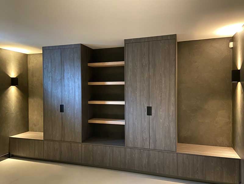 Vijf meter brede kastenwand