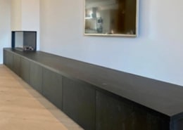 Tv-meubel met inbouwhaard in Beneden-Leeuwen