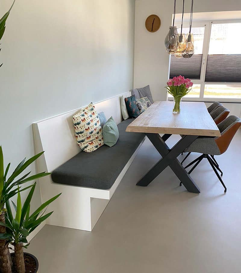 wandbank zoals jij die wilt hebben bij Meubel en Maatwerk