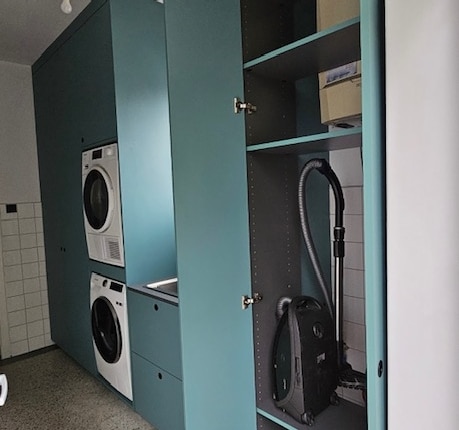 kast voor stofzuiger in bijkeuken